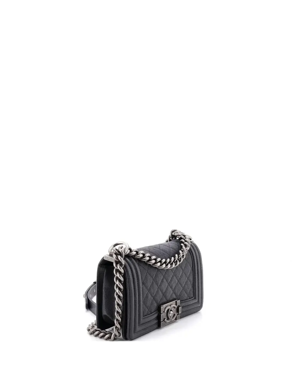 Chanel Boy Flap Bag Quilted Caviar #301823C48B